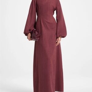 Veiled collection suede dress